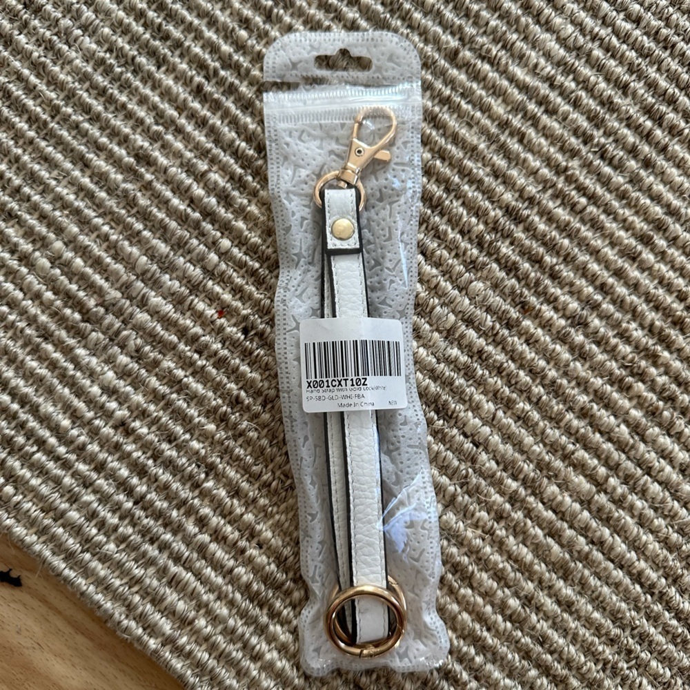 NWT White Keychain
